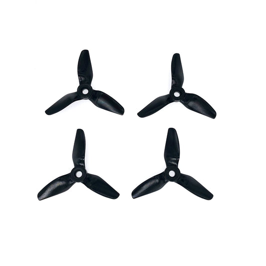 HQProp 3X4X3V1S 3in 3-blade polycarbonate propeller set, black (4pcs, 5mm shaft, 2CW+2CCW)