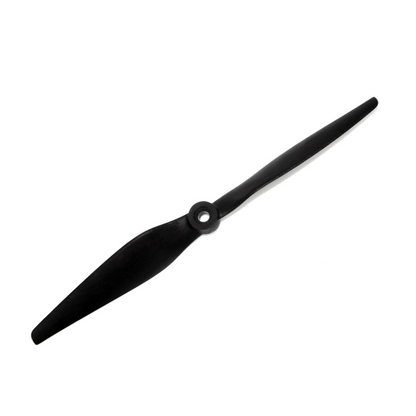 HQProp Thin Electric Pusher Prop 7x12R (2CW) 2-blade propeller with center hub, black