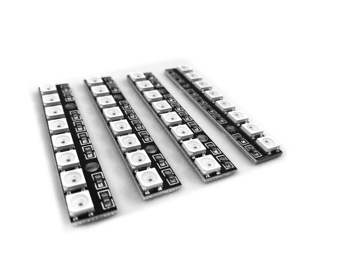 4개 세트 WS2812 8 LED 보드 5V 어드레서블 풀 컬러 LED 보드 (Betaflight/Cleanflight용, 57mm)