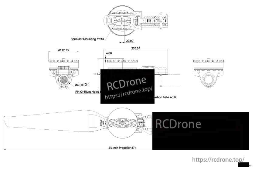 A10 technical drawing