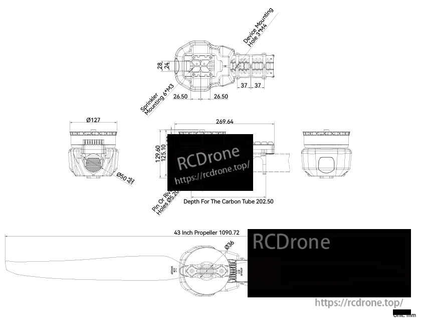 A12L technical drawing