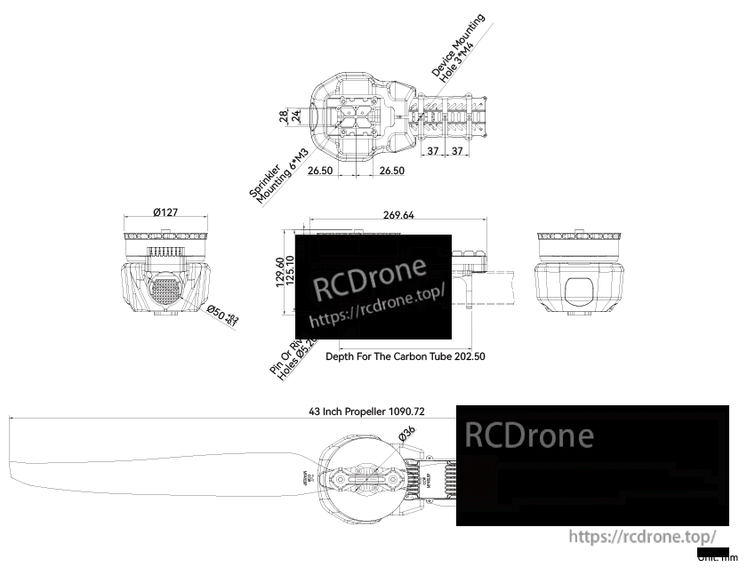 A12L technical drawing