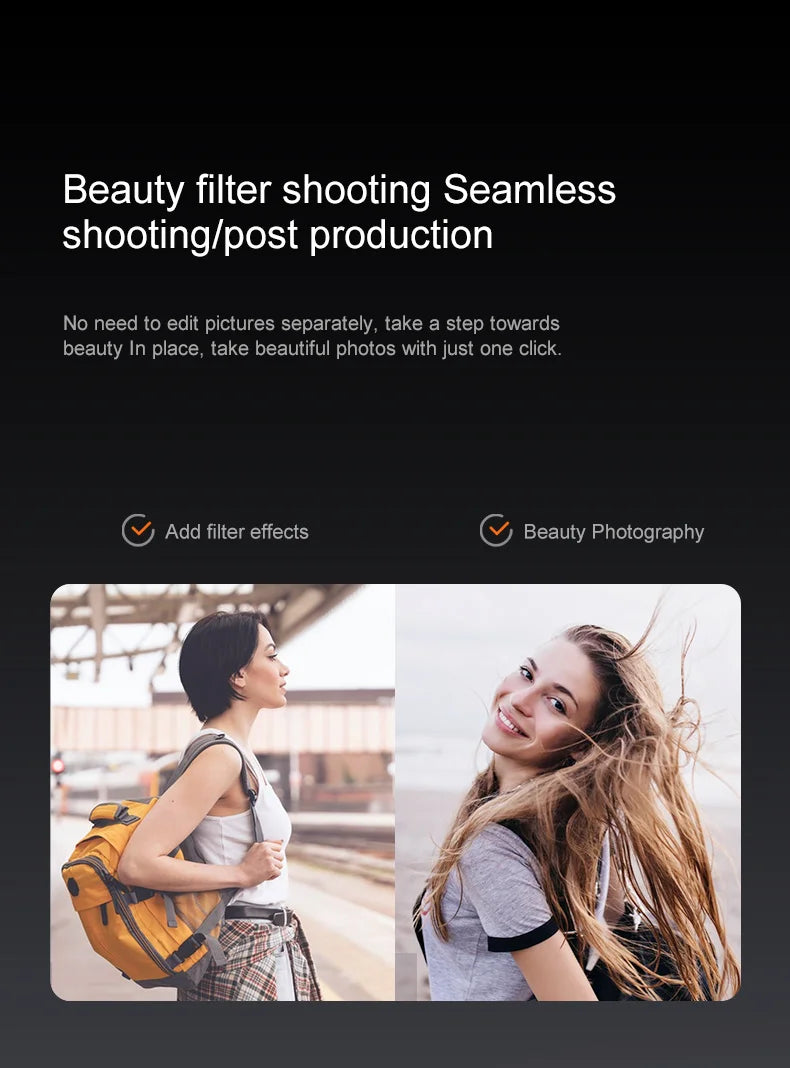 A23 Pro  Drone, Seamless photography experience with built-in filters, capture stunning beauty shots instantly.