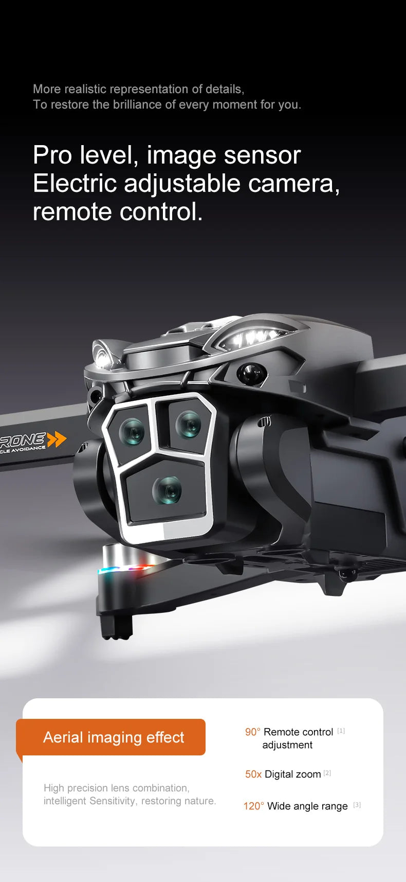 A23 Pro  Drone, Camera with pro-level features for capturing brilliance in every moment