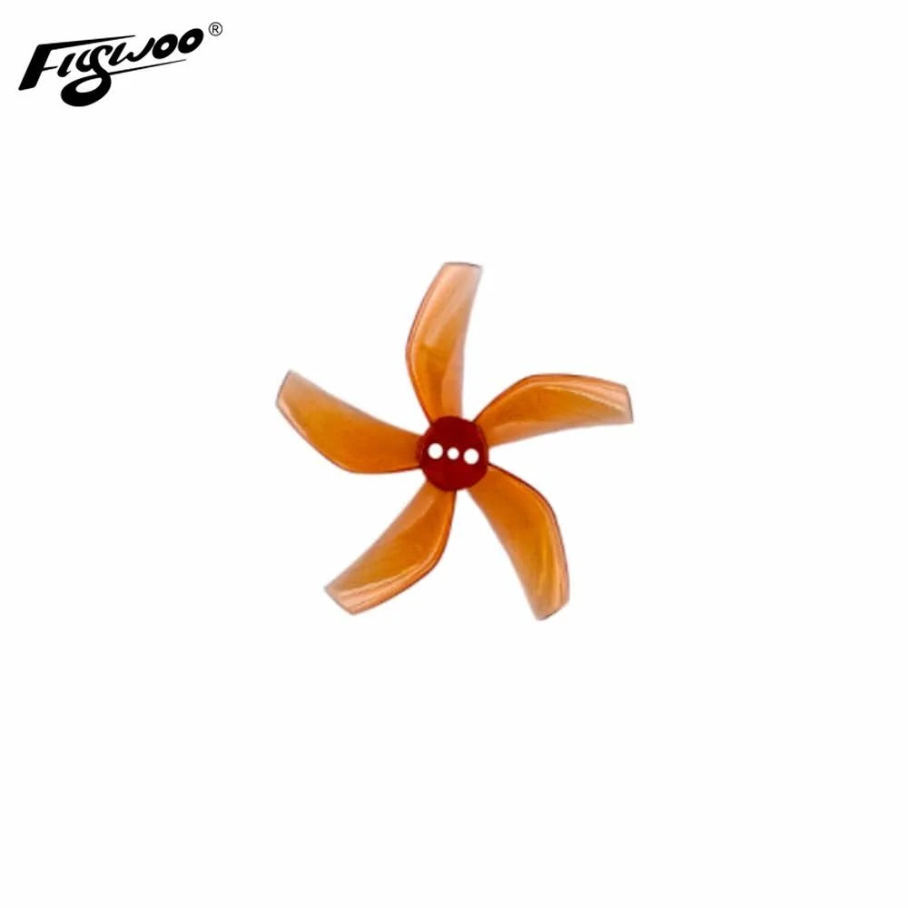 FLYWOO Gemfan D51-5 Penta-Blade 51mm Prop 8 Pack, Gemfan 2020 Ducted 5 Blade D51 Cinewhoop Propeller (4CW+