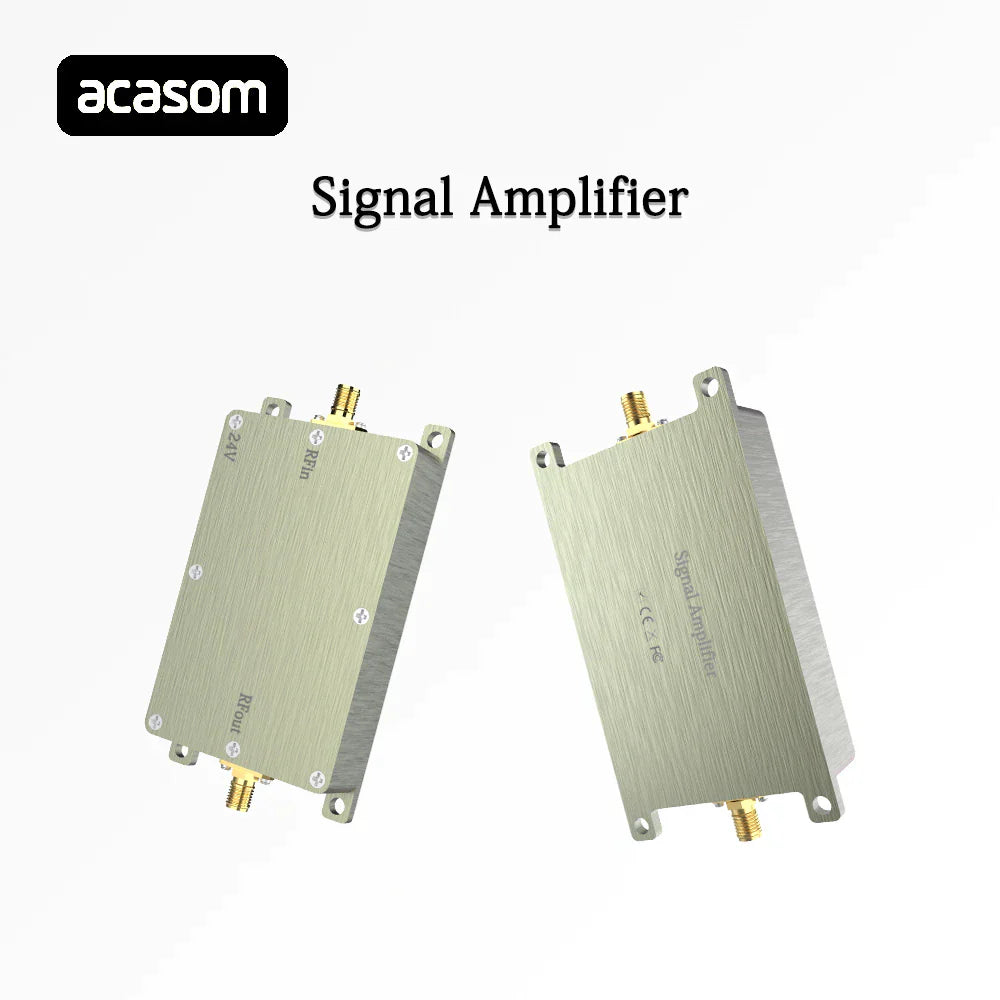 ACASOM 433MHz Drone Signal Amplifier - 10W 20W 40W 50W RF High Power Amplifiers wireless Signal Extender Sweep Signal Source For Drone