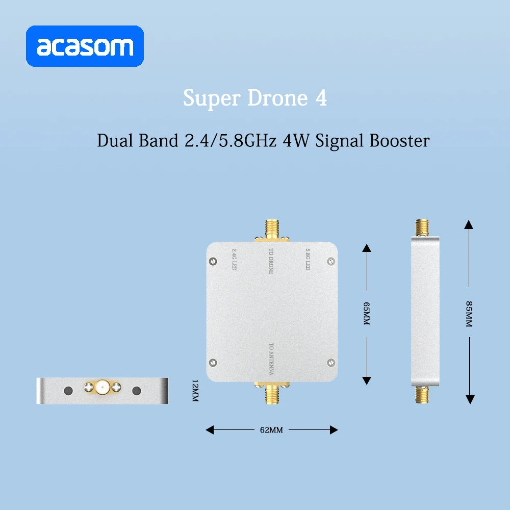 2.4G 5.8G Dual Band Signal Amplifier - Signal Booster Extender For DJI Mavic Phantom Avata  FPV Drone