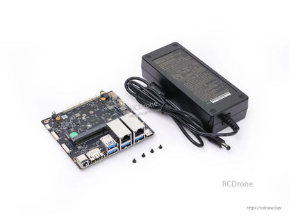 A608 carrier board for Jetson Orin NX/Nano features dual GbE, 2x CSI, M.2 slots, DP, 4x USB 3.2, and 9–20V DC power supply.