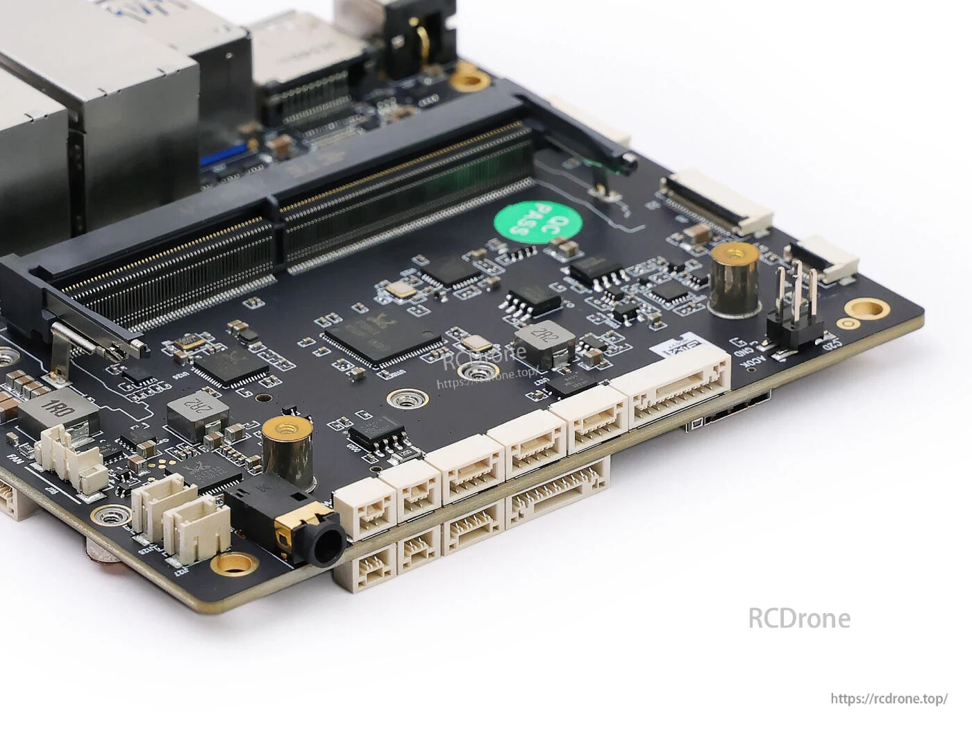 A608 carrier board for Jetson Orin NX/Nano features dual GbE, 2x CSI, M.2, DP, 4x USB 3.2, and 9–20V DC input.