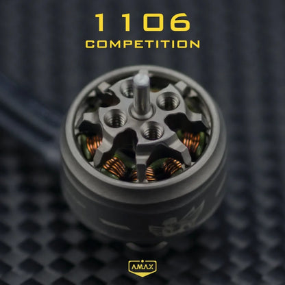 AMAX 1106 Competition Brushless Motor 3300KV-6500KV 1.5mm Shaft for 2S-3S Micro FPV Toothpick Cinewhoop Drone