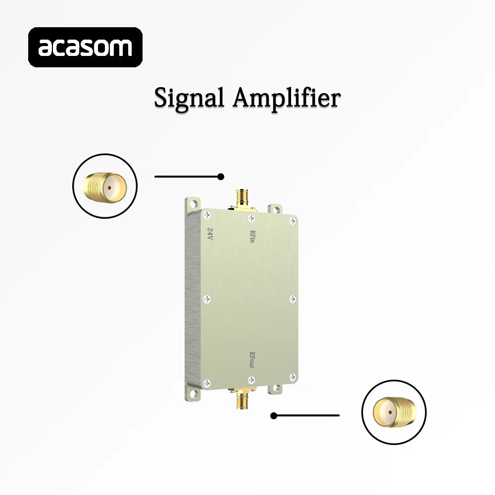 5.8GHz 40W Signal Amplifier - 10W 20W 40W 50W RF High Power Amplifiers wireless Signal Extender Sweep Signal Source For Drone WiFi6