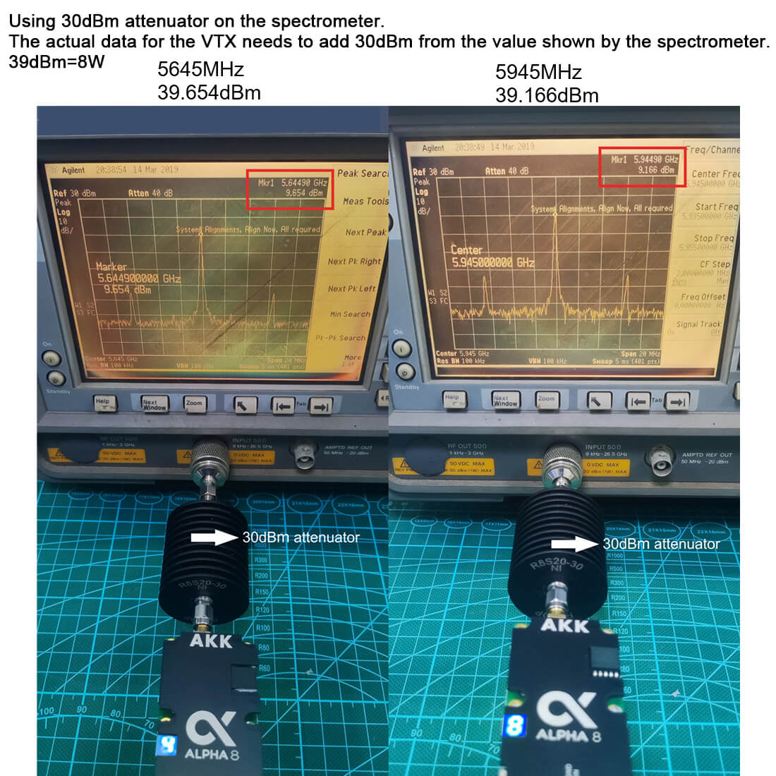 AKK Alpha 8 8W VTX - 5.8GHz 80CH 8W 5W 3W 1W Power Switchable FPV Video Transmitter 6 AKK Alpha 8 8W VTX, 39dBm-8W 5645MHz 5945MHz 39.654dB