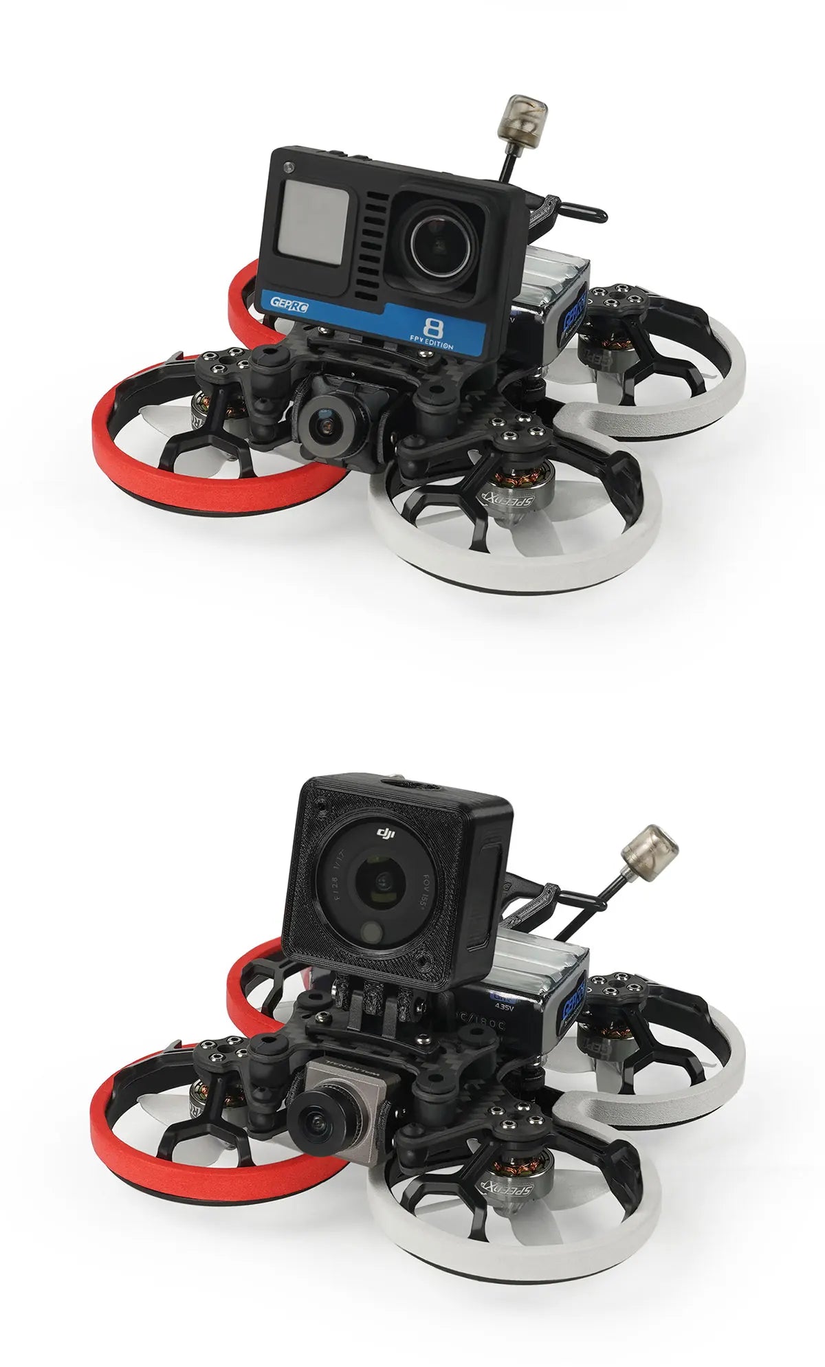 GEPRC Cinelog20 Analog FPV Drone, it is lighter in weight and has a longer battery life