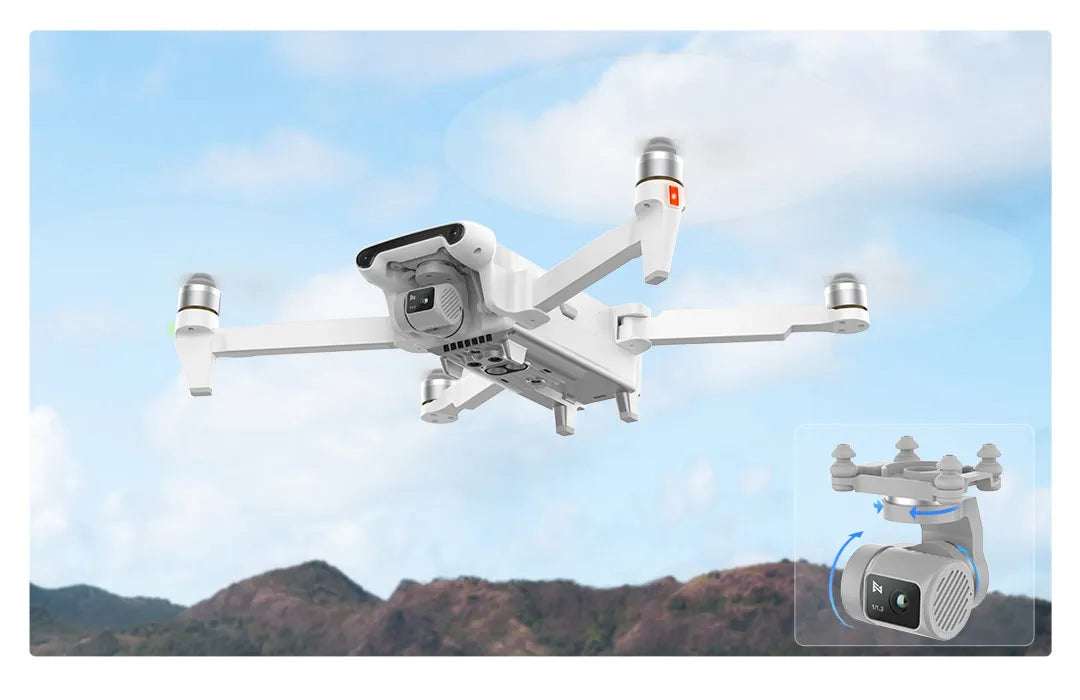 FIMI X8 Pro camera drone with 4K video, 1080p HD recording, and GPS navigation.