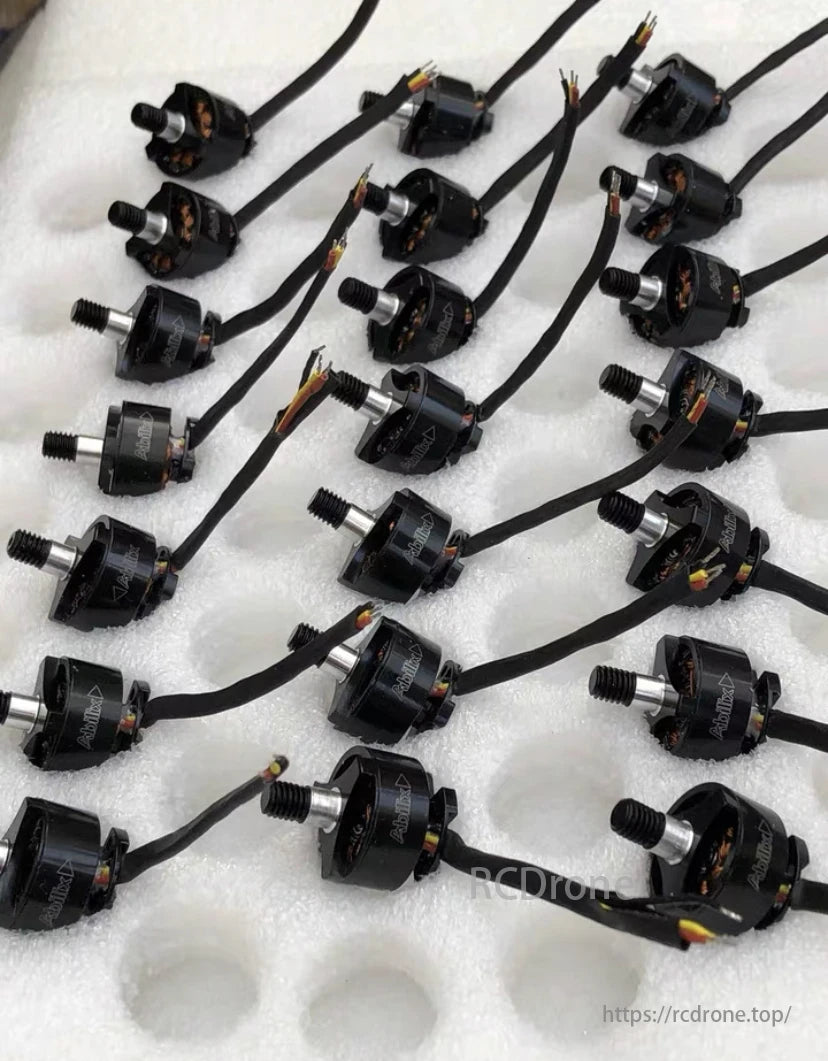 ABLILIX 1406 3300KV Brushless Motor, Motors built with high-precision NSK bearings, strong N52 magnets, and optimized magnetic circuit design, offering long lifespan, smooth operation, and explosive response.
