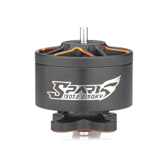 VCI SPARK 1507.2 brushless motor main view, black can with SPARK 1507.2 2150KV marking