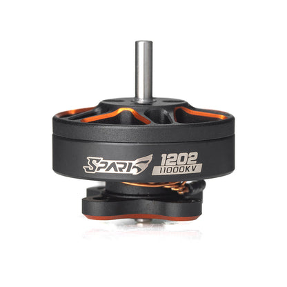 VCI SPARK 1202 11000KV brushless motor side profile with shaft and SPARK 1202 label