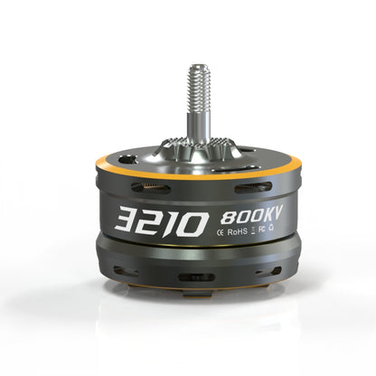VCI SPARK 3210 Brushless Motor side view with M5 threaded shaft and 800KV label