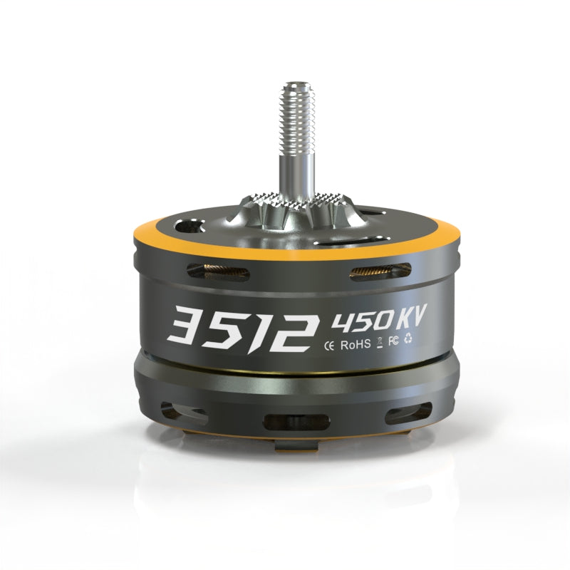 VCI SPARK 3512 450KV/800KV Motor main view showing 3512 450KV label and threaded shaft