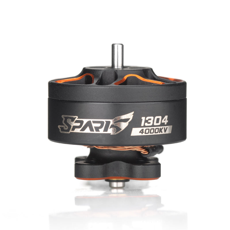 VCI SPARK 1304 brushless motor side view with SPARK logo and 1304 4000KV marking