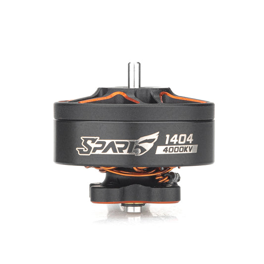 VCI SPARK 1404 brushless motor side view with SPARK 1404 4000KV label