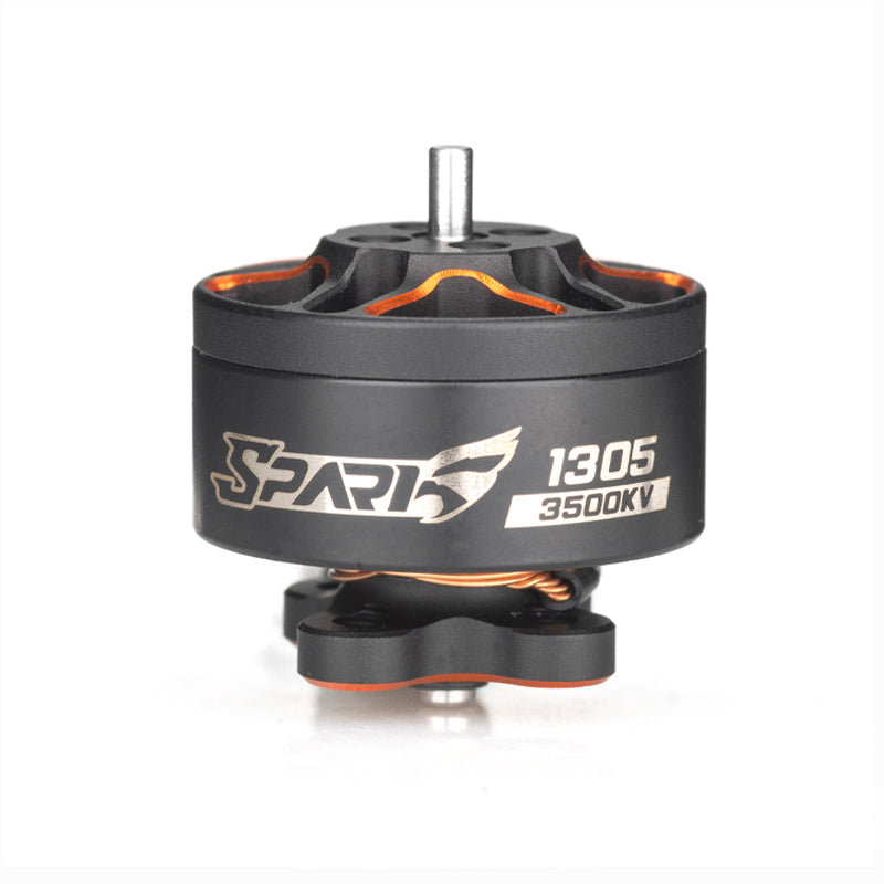 VCI SPARK 1305 brushless motor side view with SPARK logo and 1305 3500KV marking