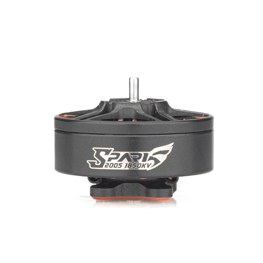 VCI SPARK 2005 brushless motor side profile with SPARK logo and top shaft