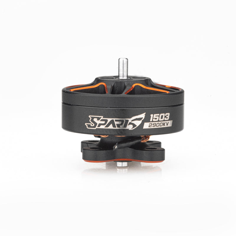 VCI SPARK 1503 brushless motor side view with SPARK logo, 1503 2900KV label and shaft