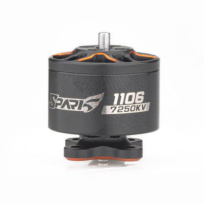 VCI SPARK 1106 brushless motor side view with 1106 7250KV marking and mounting base