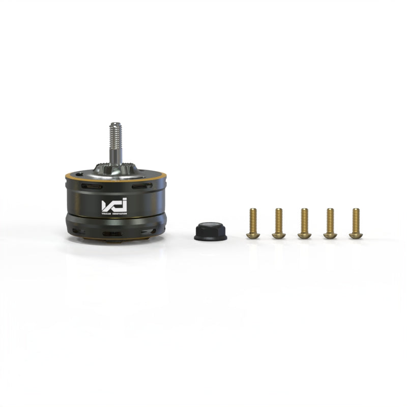 VCI SPARK 3010 motor with included mounting screws and lock nut shown as package contents