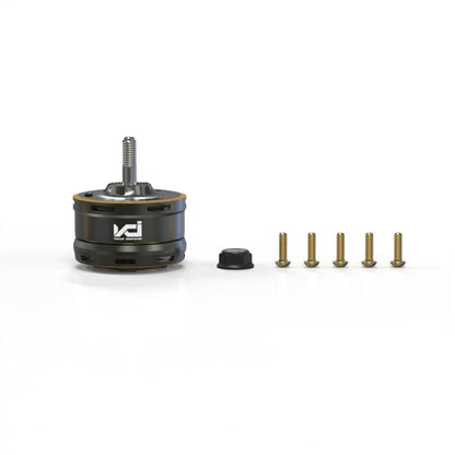 VCI SPARK 3010 motor with included mounting screws and lock nut shown as package contents