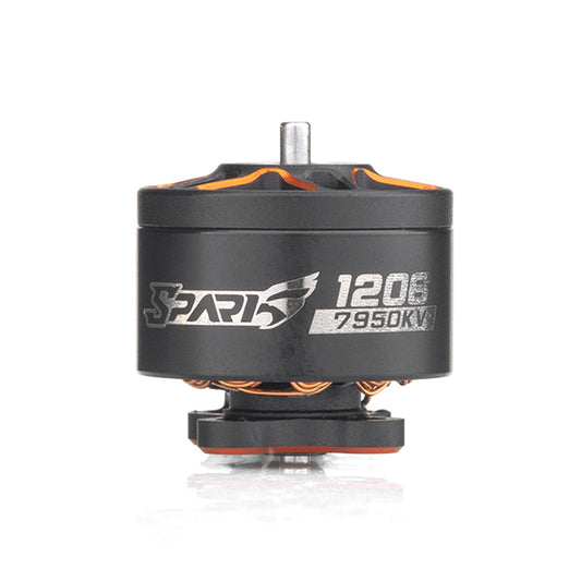 VCI SPARK 1206 brushless motor side view with SPARK 1206 7950KV label