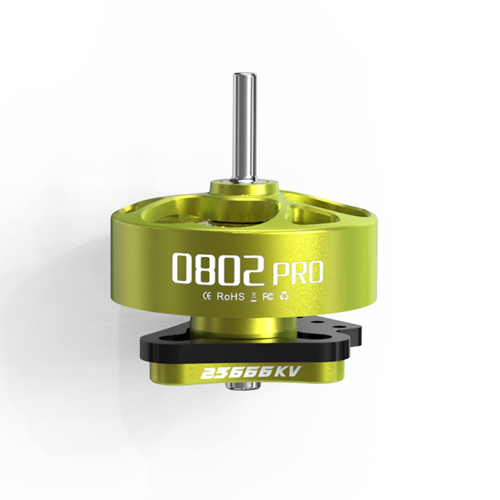 VCI 0802PRO 25666KV micro motor, green can with “0802 PRO” and “25666KV” markings