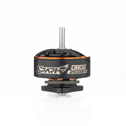 VCI SPARK 0802 brushless motor side view with SPARK logo and 0802 25000KV marking