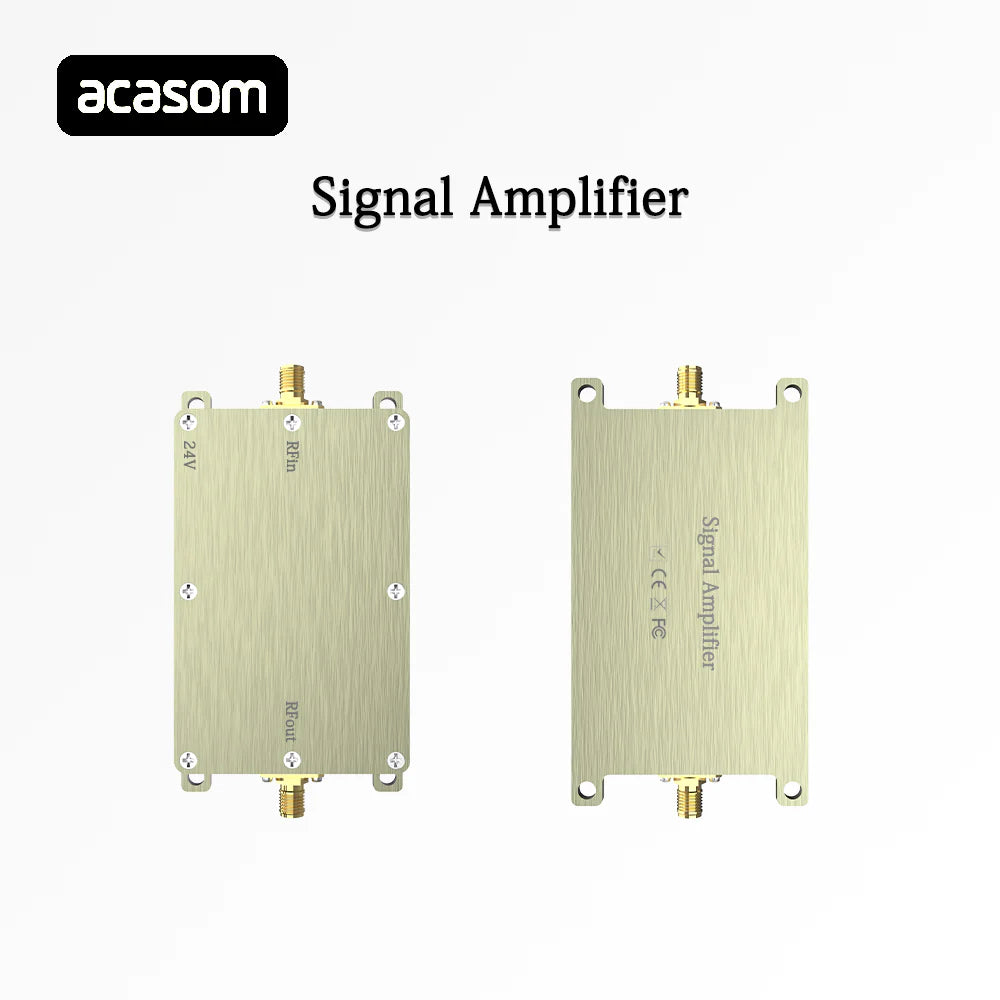 ACASOM 1.5GHz 1.6GHz Drone Signal Amplifier, The design is reliable and durable with an aluminum encasement for stable operation in various environments.