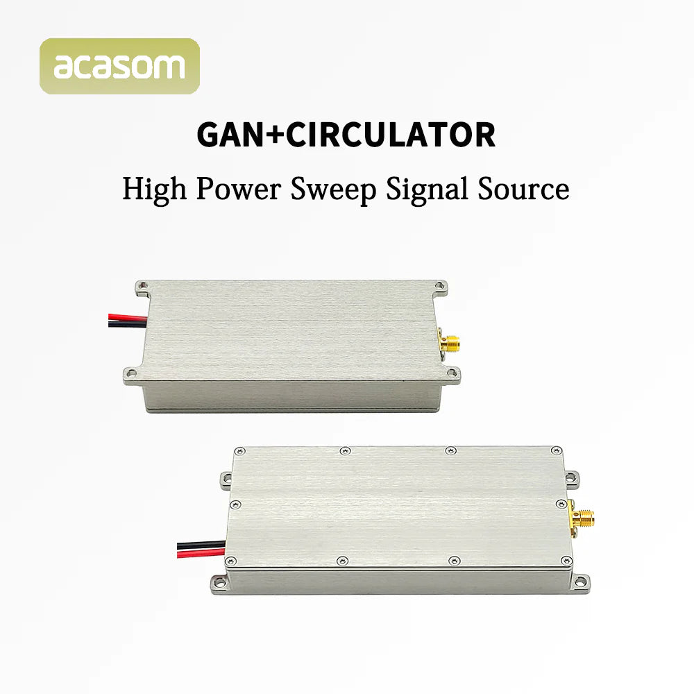 The ACASOM 1050M-1250M GaN Power Module has a high-power sweep signal source and circulator for reliable and efficient operation.