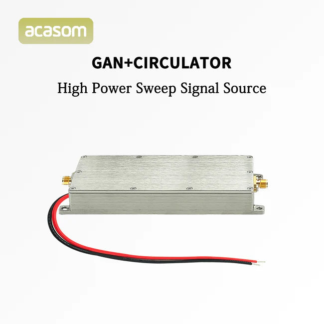 ACASOM 1050M-1250M GaN Power Module has a high power sweep signal source and circulator for efficient testing.