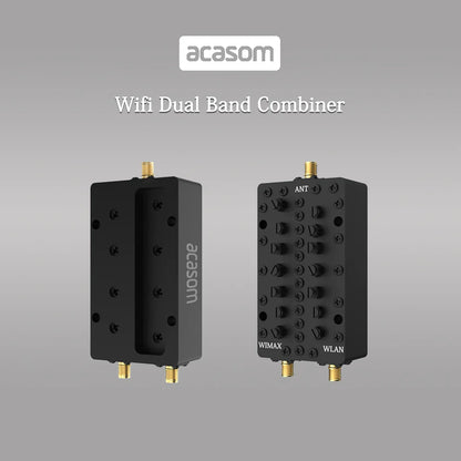 ACASOM 2.4G 5.8GHz WIFI 2 Band Cavity Diplexer SMA Dual Band Combiner/Multiplexer/Cavity Diplexer 2 way cavity duplexer