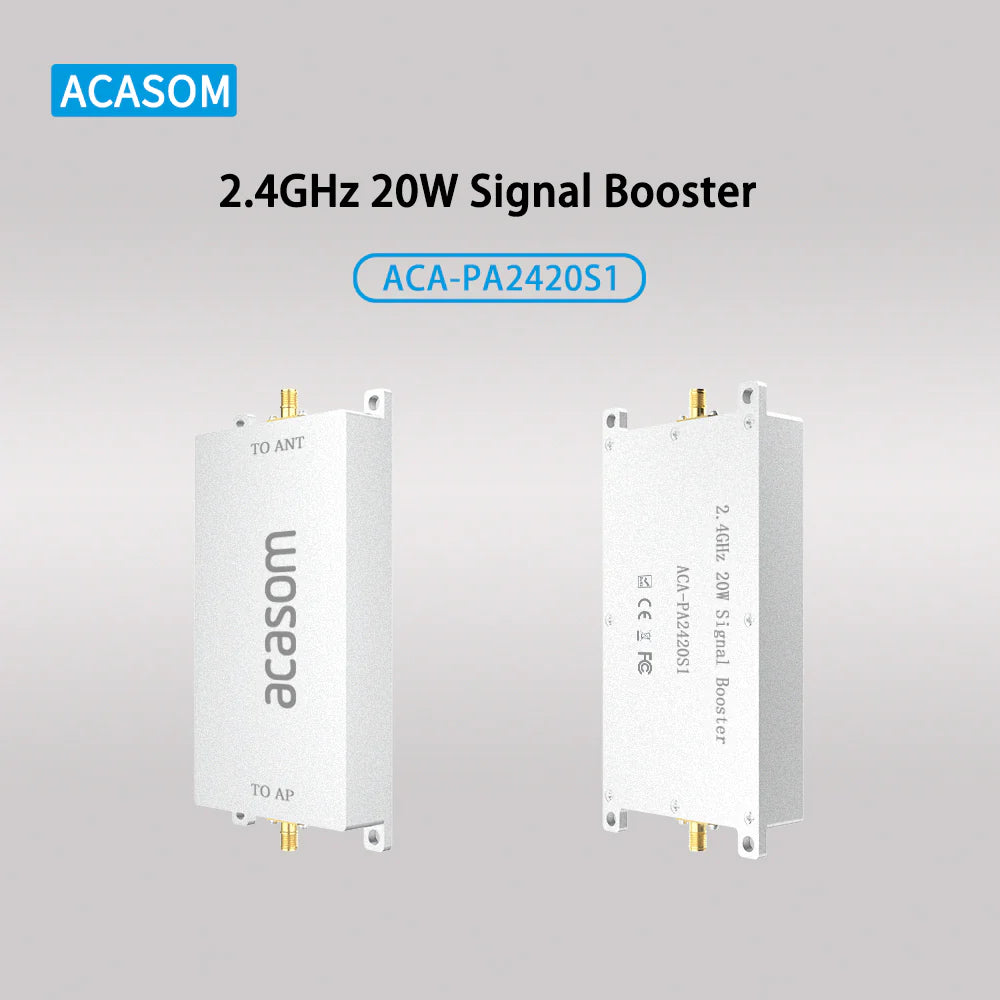 ACASOM 2.4GHz Drone Booster, The ACASOM 2.4GHz booster offers efficient and stable performance with low noise and quick response.