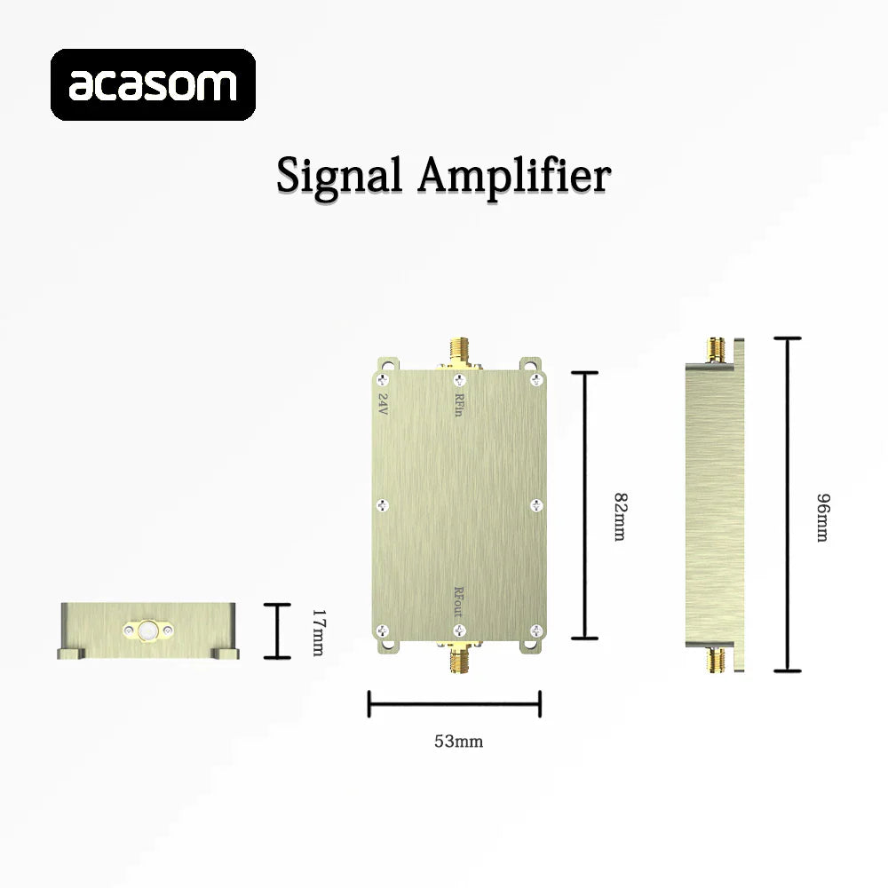 RF High Power Amplifier, To set up a connection, attach the antenna first, then the power adapter, and finally connect the device.