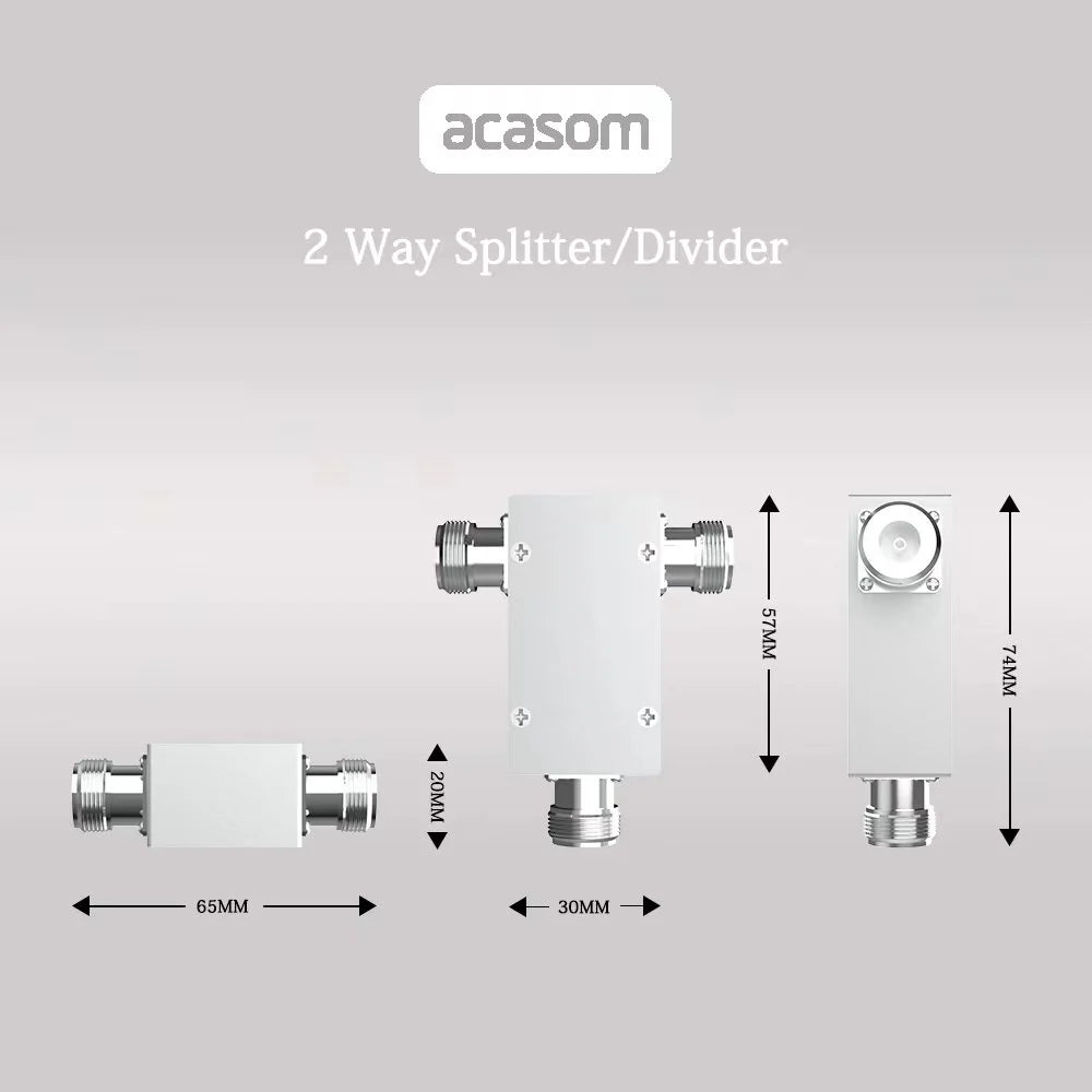 ACASOM 2 Way Power Divider, Compact two-way power divider for ACASOM applications offers signal splitting with reliability