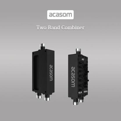 ACASOM 2.4/5.8GHz WIFI 2 Band Cavity Diplexer 2.4GHz 5.8GHz Dual Band Combiner/Multiplexer/Cavity Diplexer 2 way cavity duplexer N-F CONNECTOR