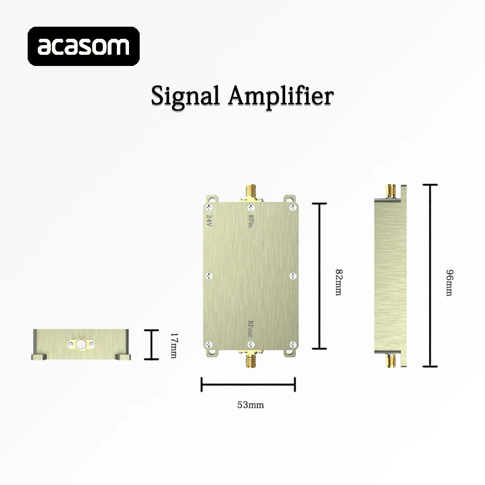 ACASOM 5.2GHz Drone Signal Amplifier - 10W 20W 30W 40W 50W RF High Power Signal Extender