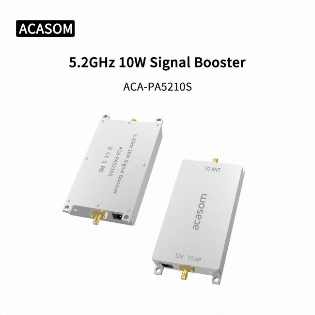 ACASOM 5.8G 5.2G Drone Signal Booster, The ACASOM 5.8G and 5.2G Drone Signal Booster amplifies weak signals for stable connections during long-range flights.