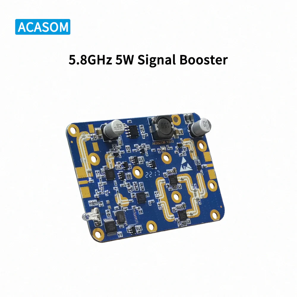 ACASOM 5.8GHz Signal Booster, ACASOM signal booster amplifies weak signals for improved communication.