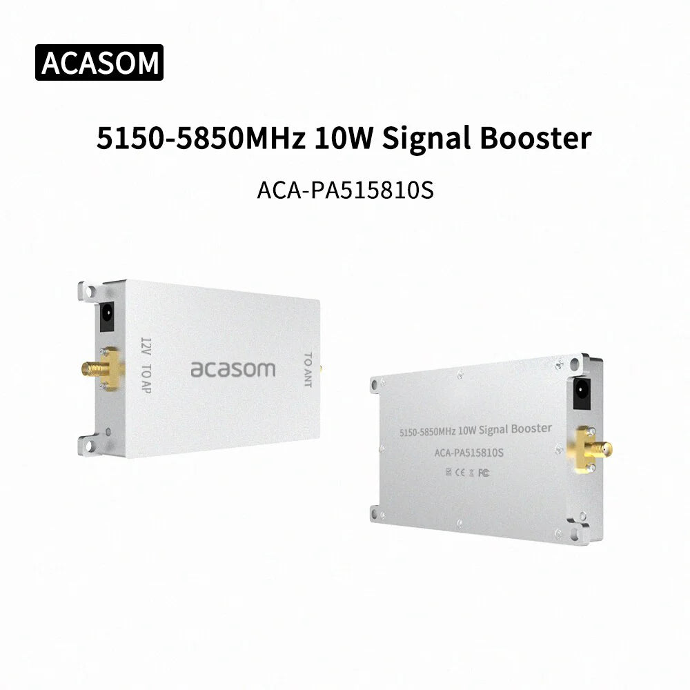 ACASOM drone signal amplifier extender booster for 5.15-5.85GHz frequencies.