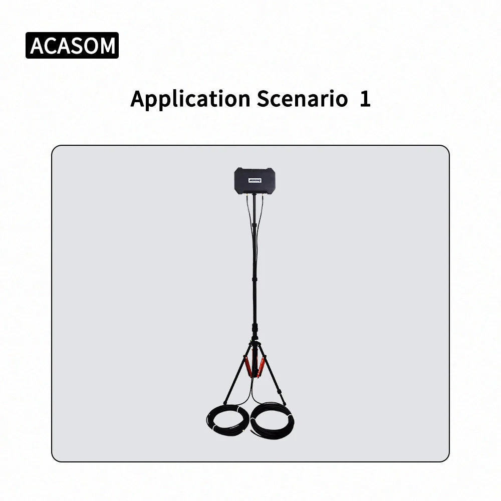 ACASOM ROC-4 Antenna, ACASOM signal booster with 2.4G/5.8G frequency, 10W power, and 8000mAh capacity for improved connectivity.