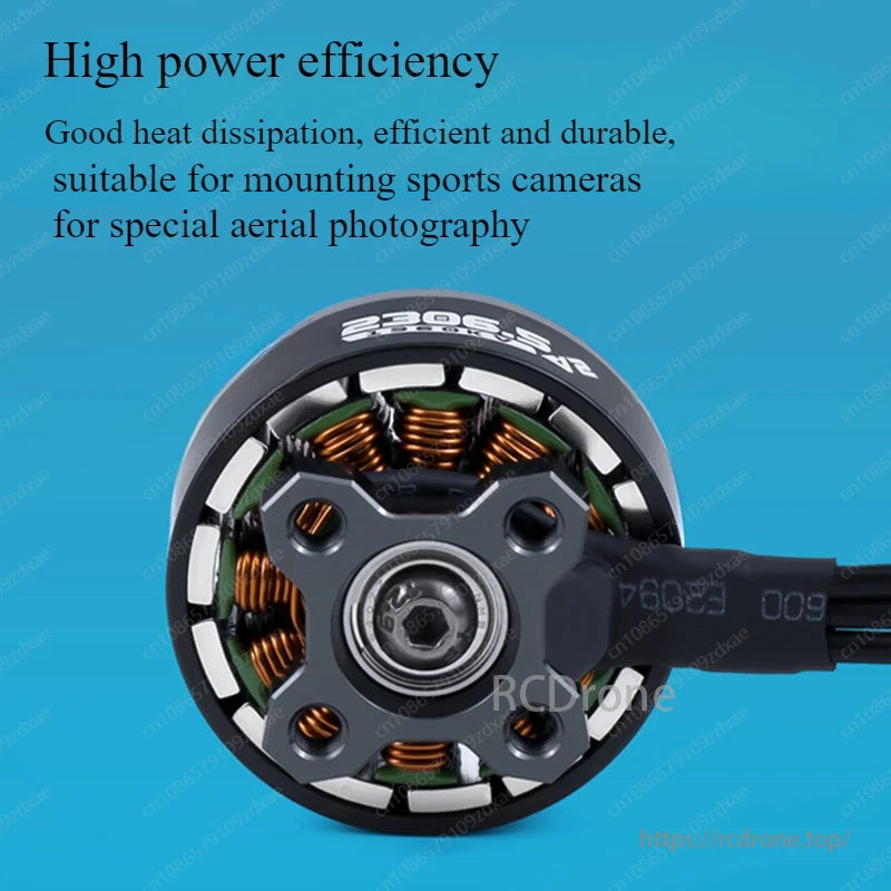 AE 2306.5 V2 1960KV 1860KV 6S Brushless Motor, High-efficiency, heat-dissipating, durable motor for sports cameras in aerial photography. AE 2306.5 V2 brushless motor, 1960KV/1860KV.