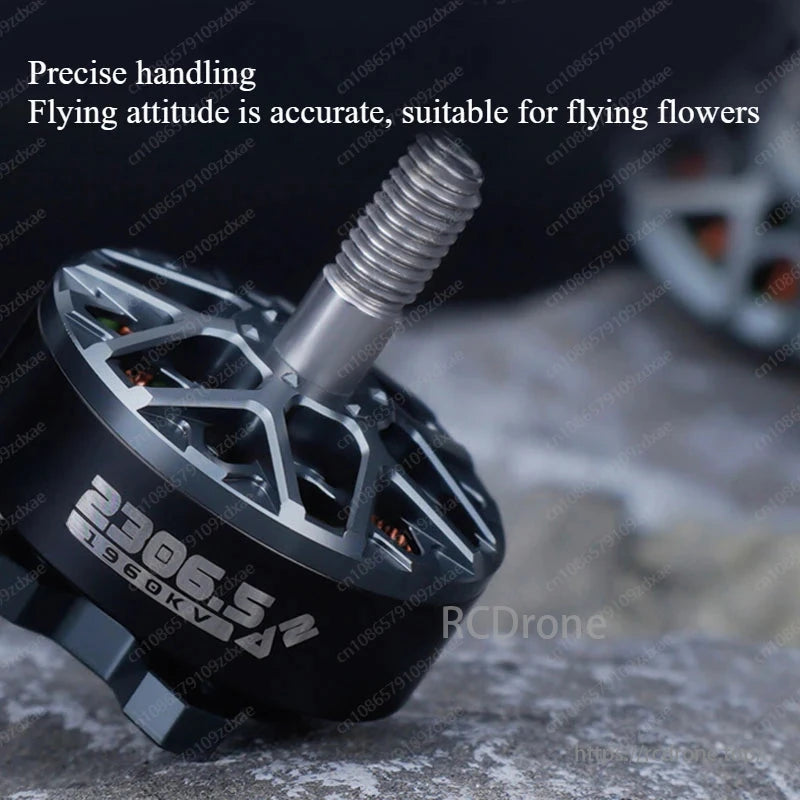 AE 2306.5 V2 1960KV 1860KV 6S Brushless Motor, AE 2306.5 V2 1960KV motor for 5-inch FPV drones offers precise handling, ideal for freestyle racing and agile maneuvers.