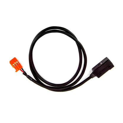 Futaba AEC-34 500 mm S.Bus servo hub cable, black lead with orange plug and inline connector